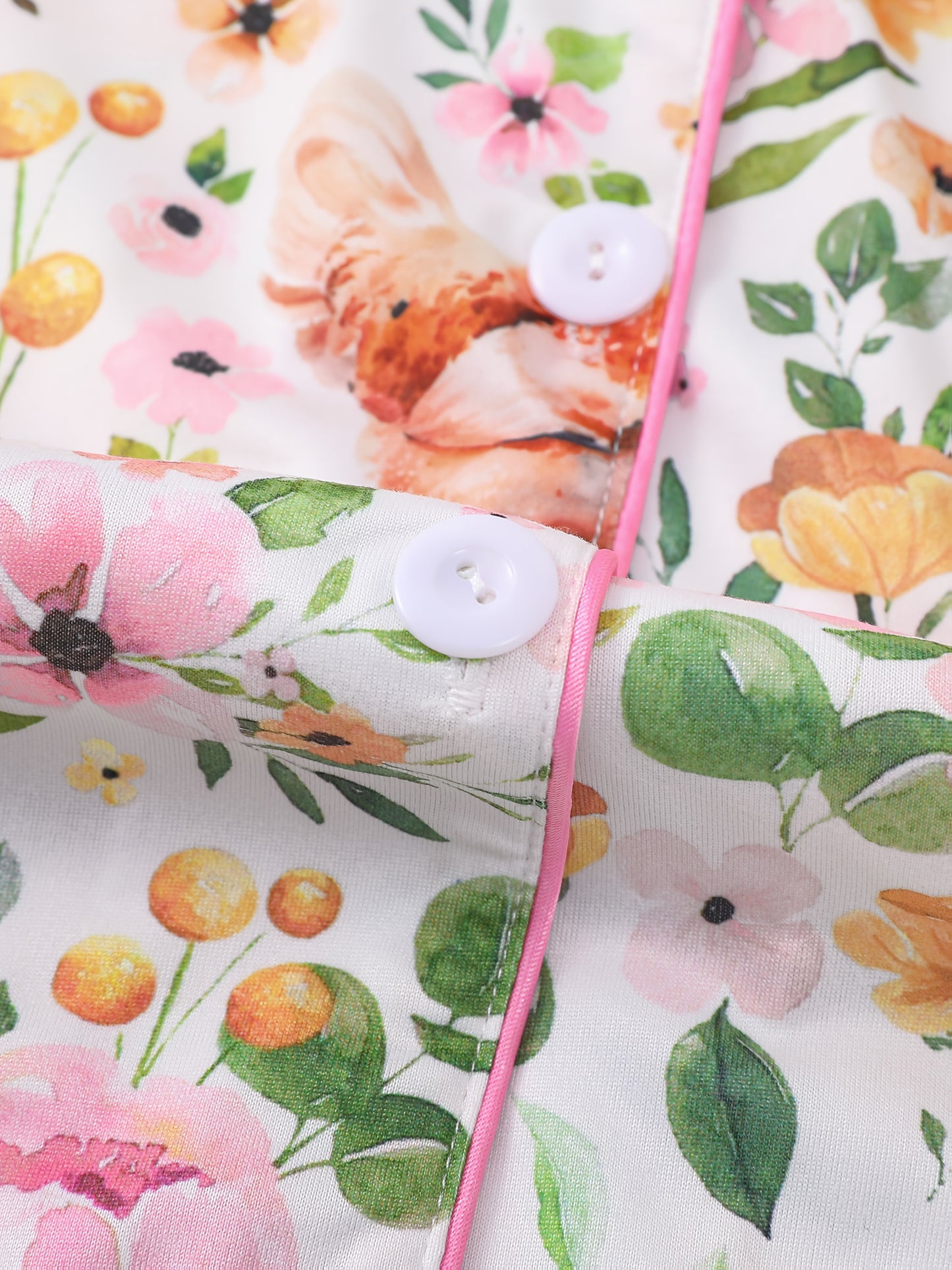 2pcs Colorful Country Style Rooster Print Women'S Pajama Set, Short Sleeve Shirt with Collar Button Soft Top and Loose Elastic Shorts, Beautiful and Fashionable Daily Wear, Holiday Pajama Party Costume, Casual Outdoor Home Comfortable Women'S Pajamas and