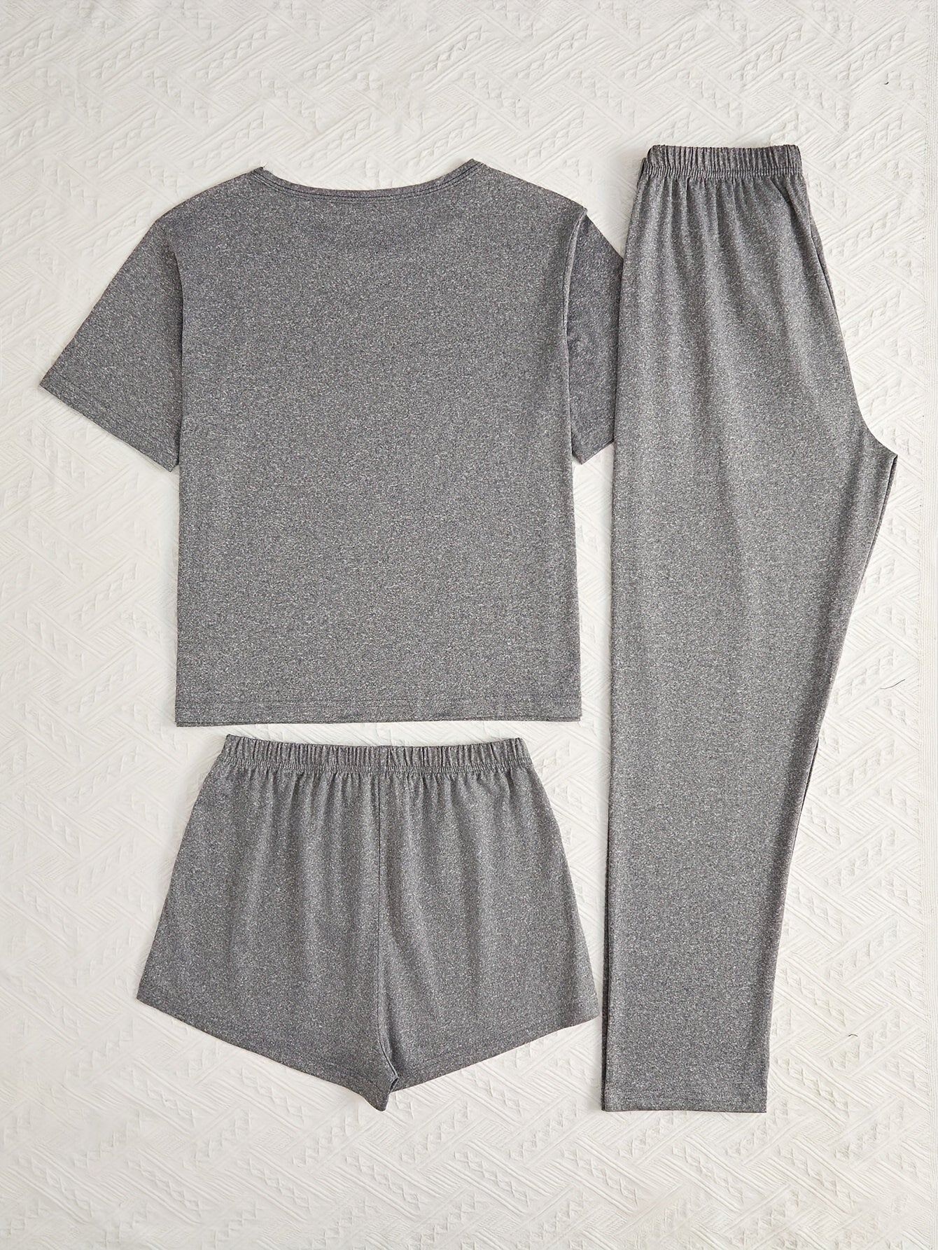 Women's Cute Cow Print Pajama Set Three-Piece